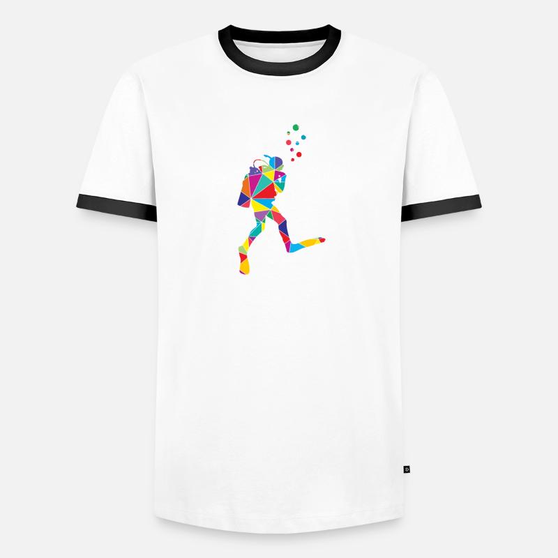 Diver Polygon Instructor Men's Ringer Shirt