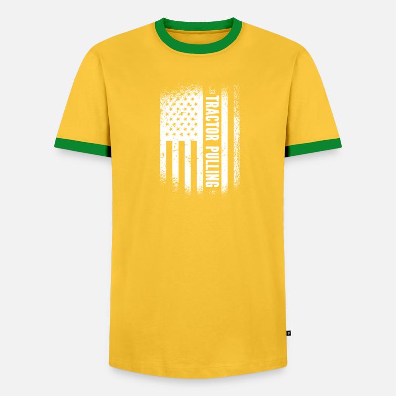 Tractor Pulling - - Männer Kontrast-T-Shirt - undefined