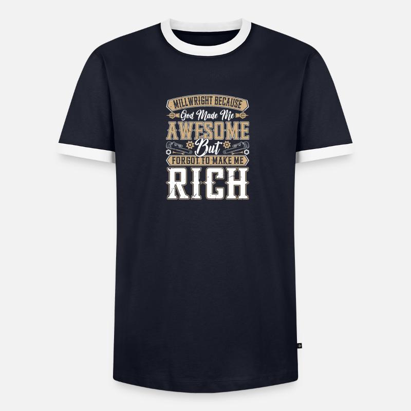 Millwright because engineers need heroes - Men's Ringer Shirt - undefined