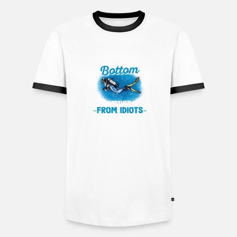 Plus je me rapproche de la raison, plus c’est drôle T-shirt contrasté Homme