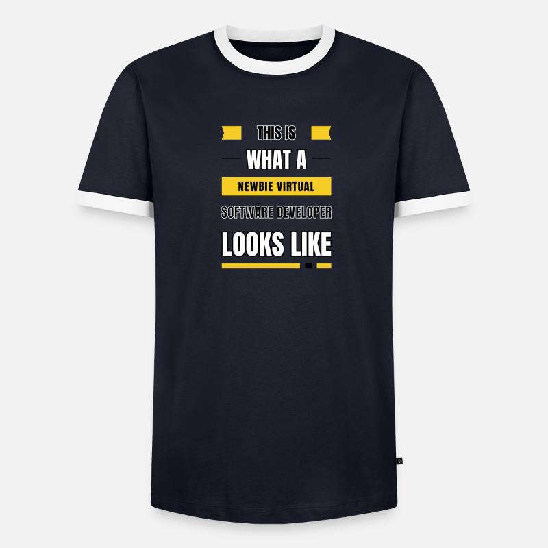 Newbie virtual software developer Men's Ringer Shirt