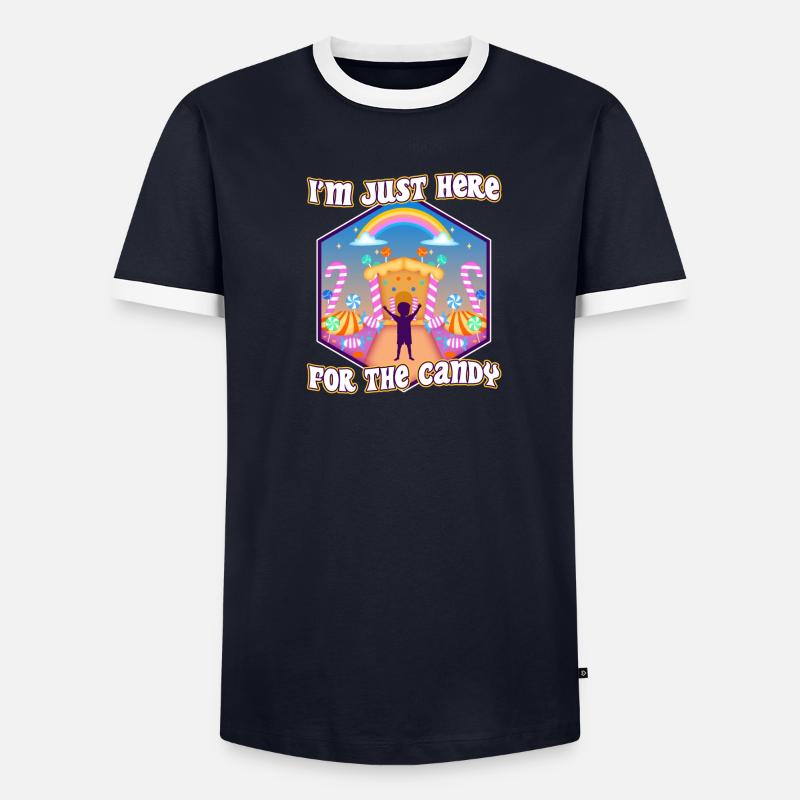 Im just here for the candy Men's Ringer Shirt