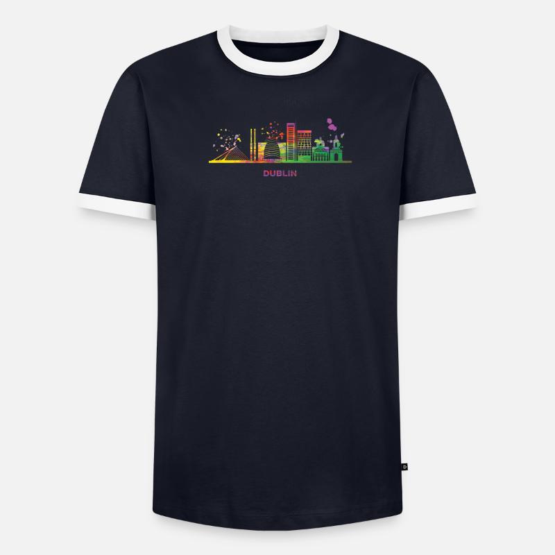 Dublin Skyline Dublin Men's Ringer Shirt