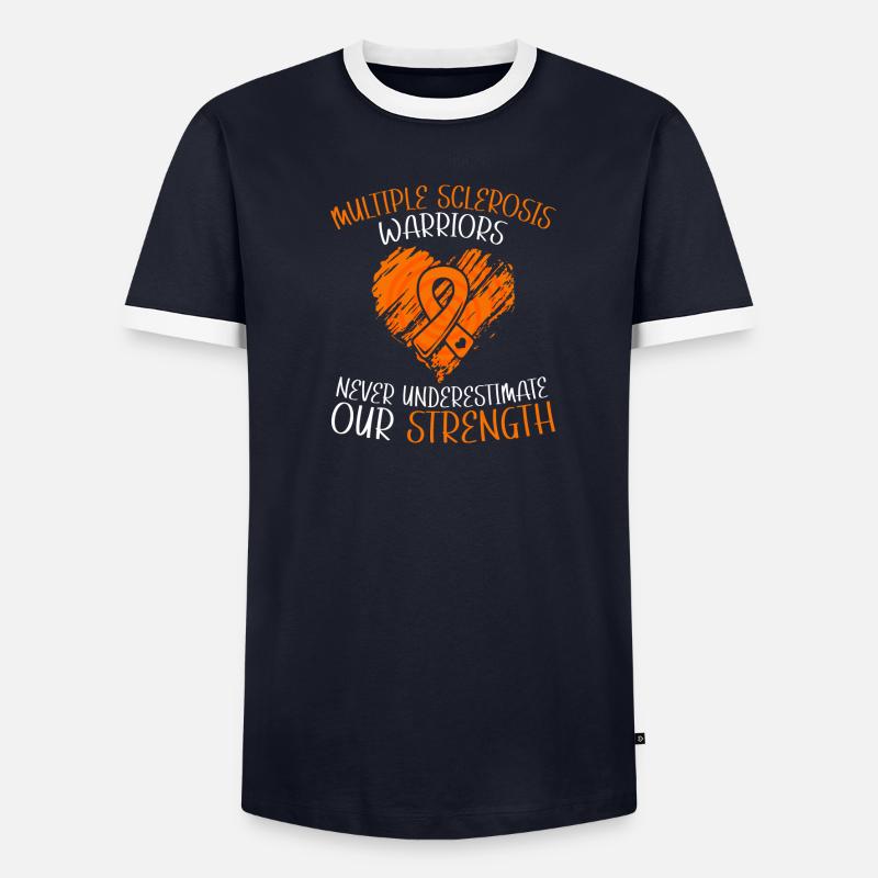 Ms-bewusstsein Lasst Uns Die Multiple Sklerose Männer Kontrast-T-Shirt