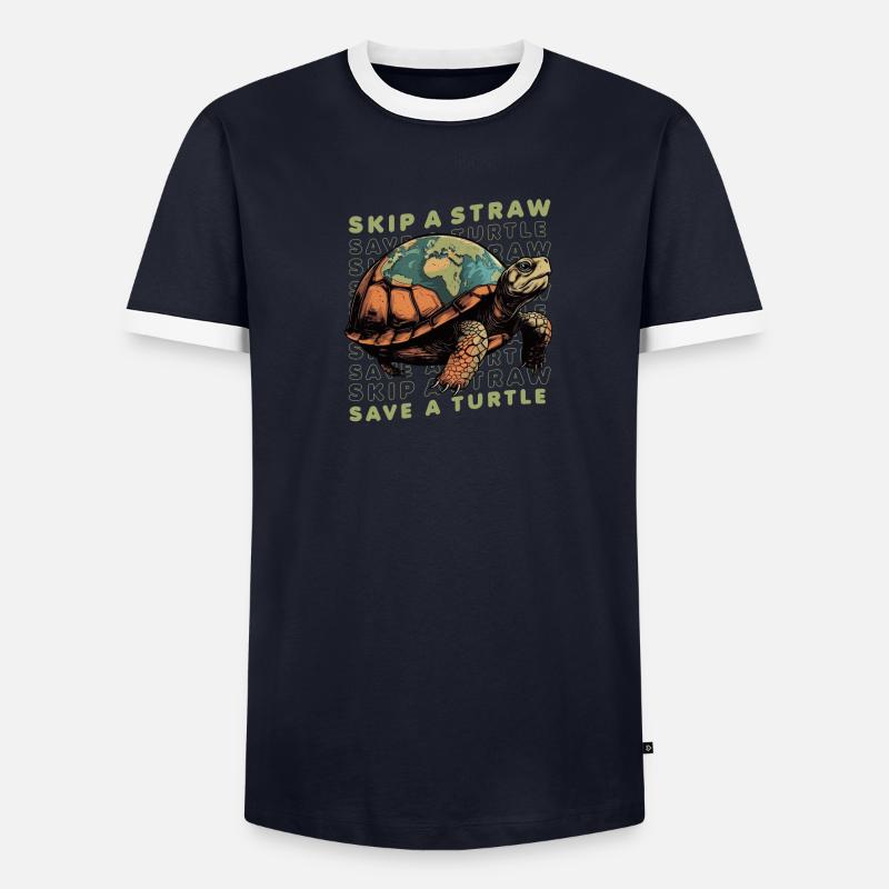 Ecological turtle Men's Ringer Shirt