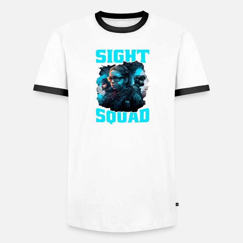 Sight Squad 5 Männer Kontrast-T-Shirt