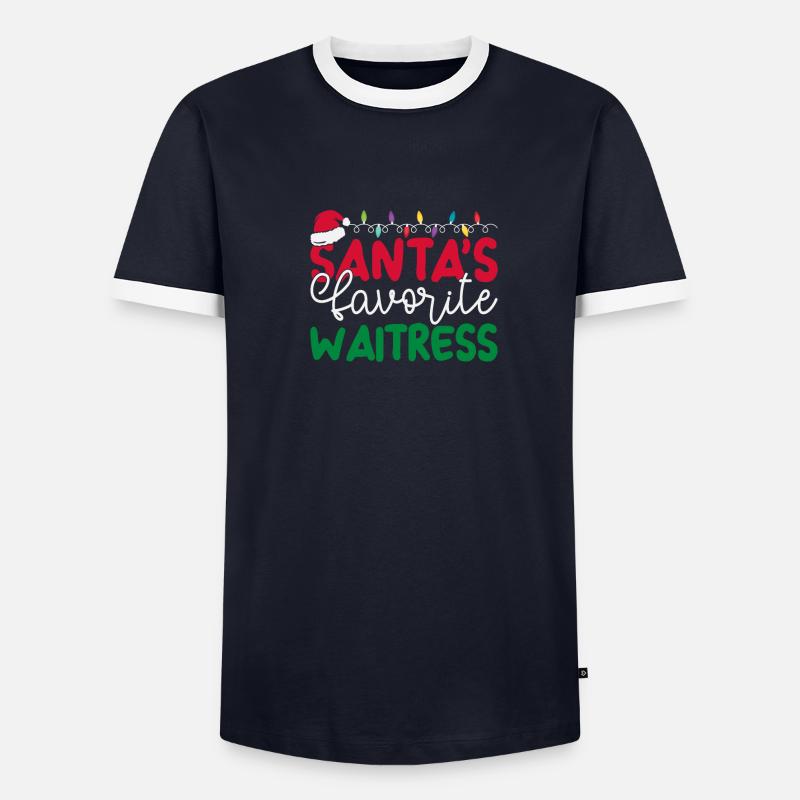 Diner Bar Kellnerin Kellner - Männer Kontrast-T-Shirt - undefined