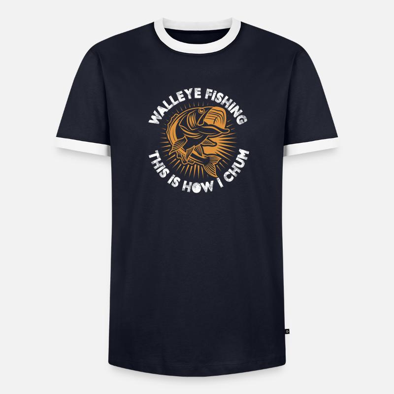 Pêche au doré C’est comme ça que je chum T-shirt contrasté Homme