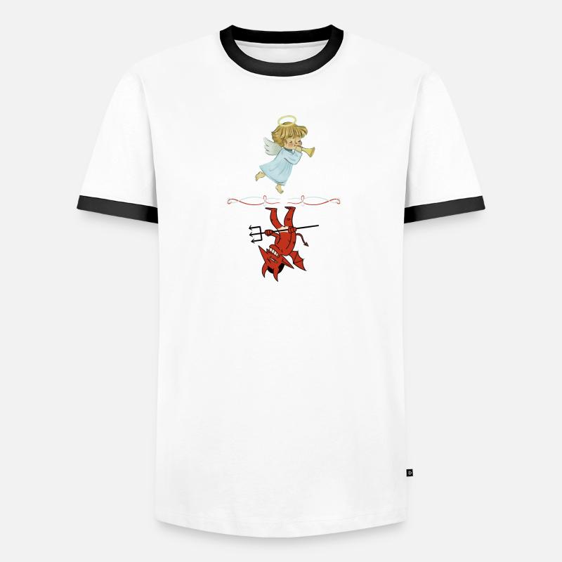 Angel vs Devil Men's Ringer Shirt