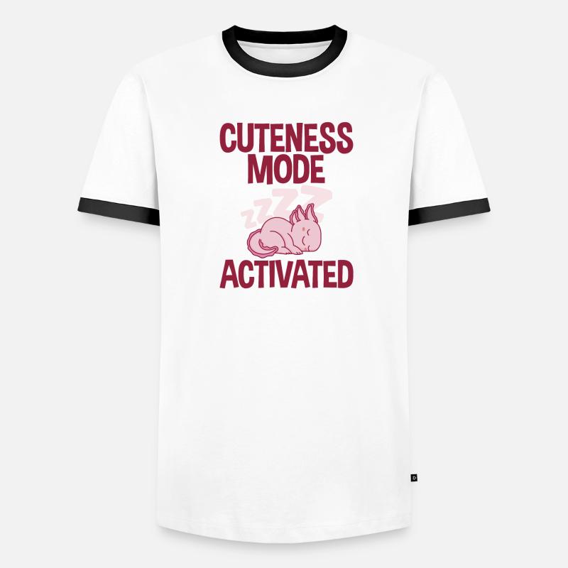 Mode mignon activé T-shirt contrasté Homme