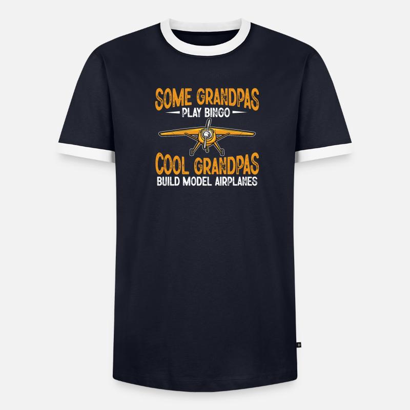 Modèle d’avion télécommandé T-shirt contrasté Homme