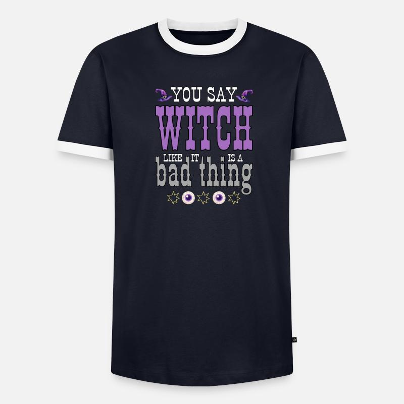 Du sagst, dass solche Dinge eine schlechte Sache sind. Männer Kontrast-T-Shirt