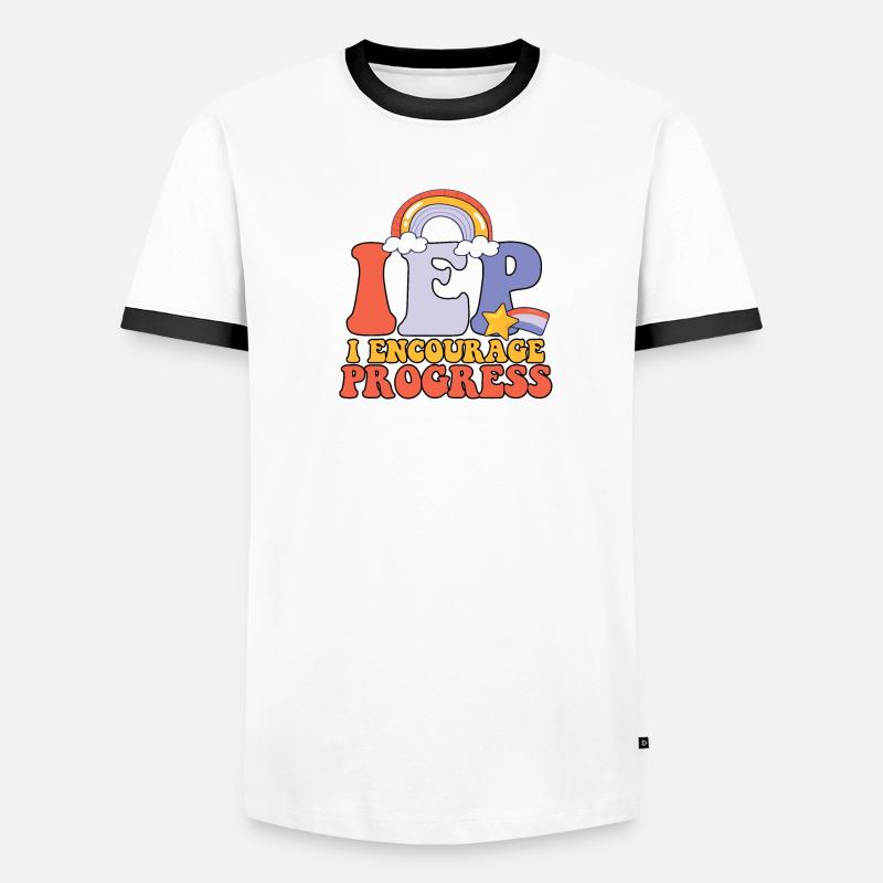 J’encourage le progrès Éducateur spécialisé T-shirt contrasté Homme