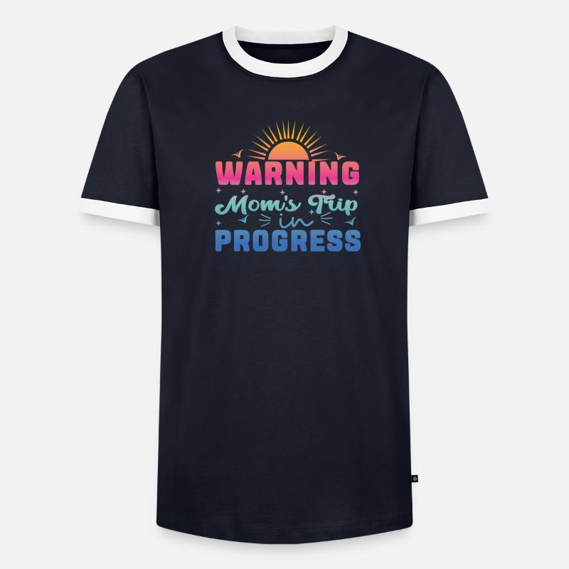 Avertissement mamans Trip In Progress T-shirt contrasté Homme