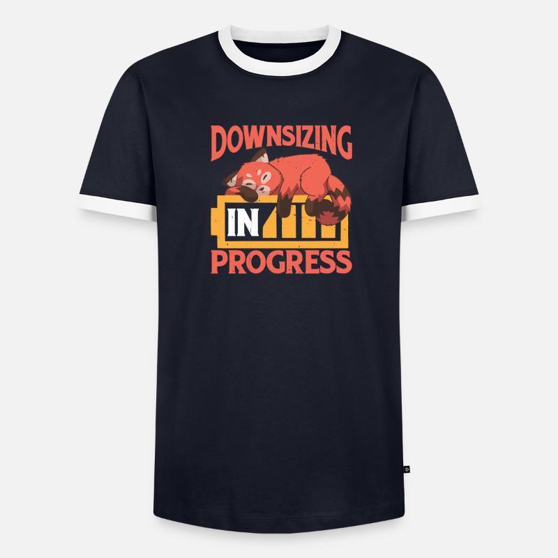 Downsizing In Progress 24 - Men's Ringer Shirt - undefined