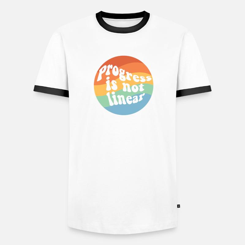 Le progrès n’est pas linéaire paraprofessionnel accéléré T-shirt contrasté Homme