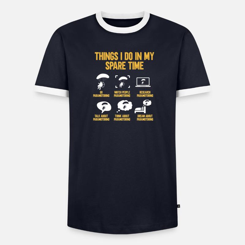 Paramotor Motorized paraglider - Men's Ringer Shirt - undefined