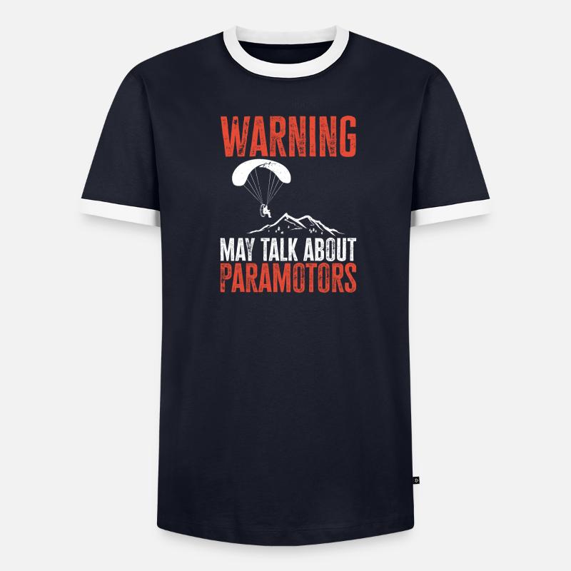 Paramotor Motorized paraglider - Men's Ringer Shirt - undefined