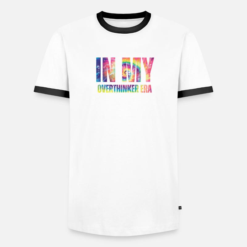 Dans mon ère Overthinker Overthink T-shirt contrasté Homme