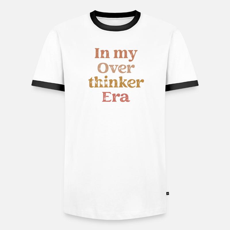 Dans mon ère Overthinker Overthink T-shirt contrasté Homme