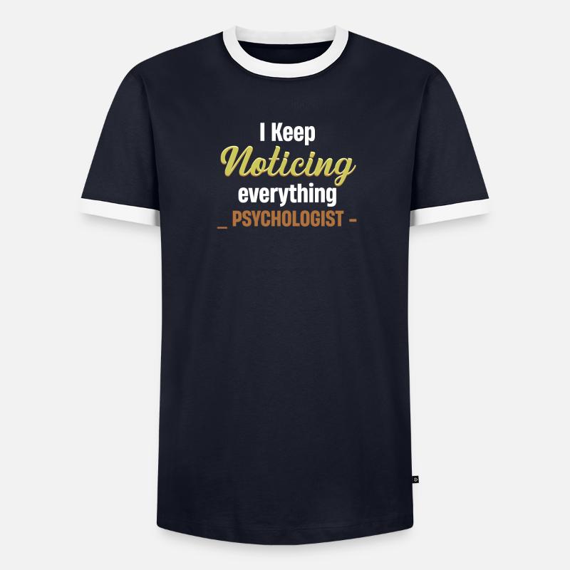 I keep noticing everything! Jollier - Men's Ringer Shirt - undefined