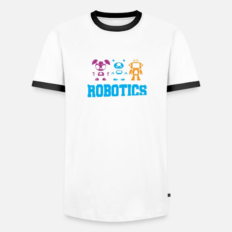 Future Robotics Engineer School Droid Builder Buil Men's Ringer Shirt