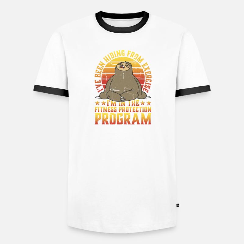 Je suis dans le programme de protection de la condition physique 3 T-shirt contrasté Homme
