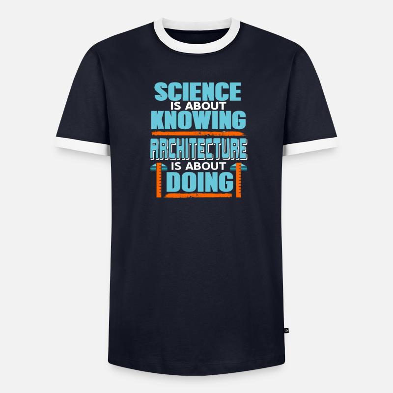 La science, c’est savoir que l’architecture, c’est T-shirt contrasté Homme