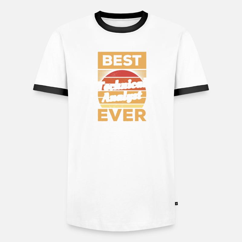 This Technical Analyst Needs Wine Men's Ringer Shirt