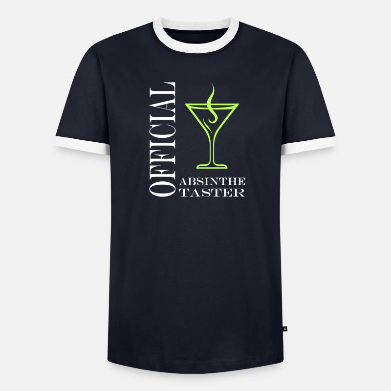 Official taster absinthe T-shirt contrasté Homme