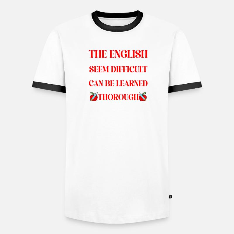 Professeur d’anglais langue seconde langue étrangère T-shirt contrasté Homme