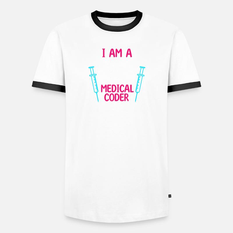 Spécialiste du codage de codeur médical T-shirt contrasté Homme