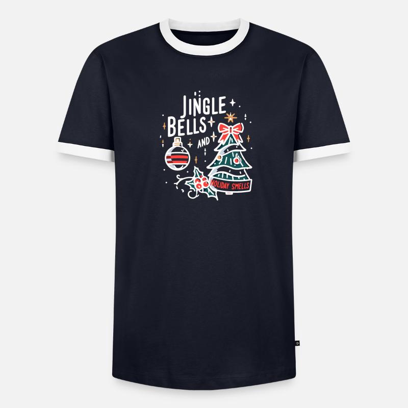 Jingle Bells et odeurs de vacances T-shirt contrasté Homme