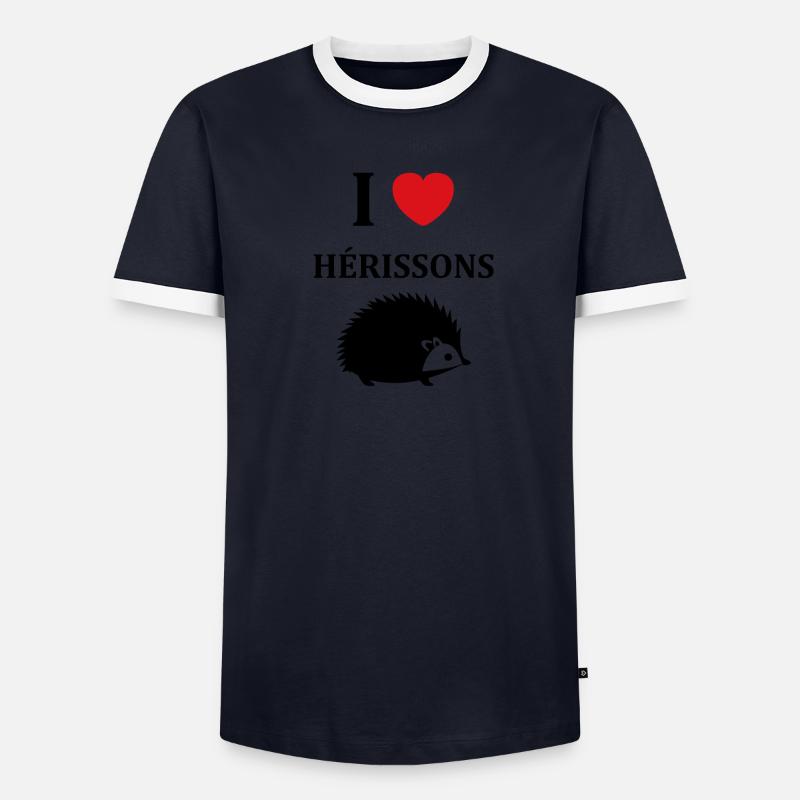 Hérisson T-shirt contrasté Homme