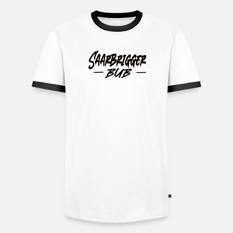 Saarbrigger Bub Saarland Saarländisch Dialekt Saar Männer Kontrast-T-Shirt
