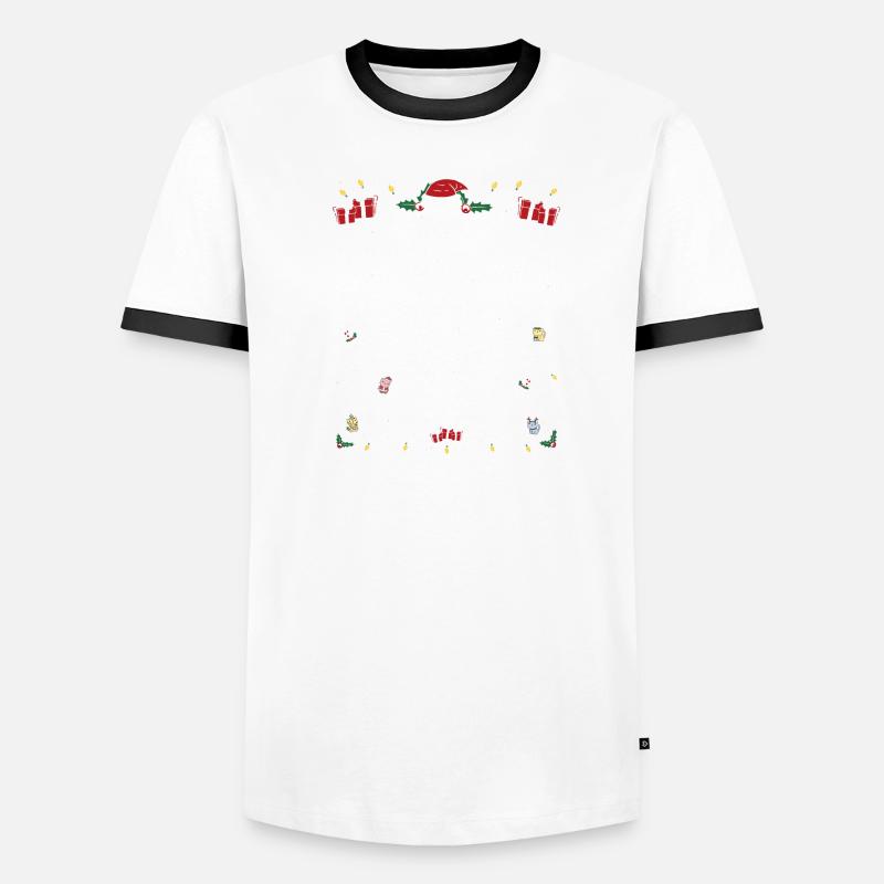 Am ehesten wird man Weihnachten mit einer streunenden Katze nach Hause bringen Männer Kontrast-T-Shirt
