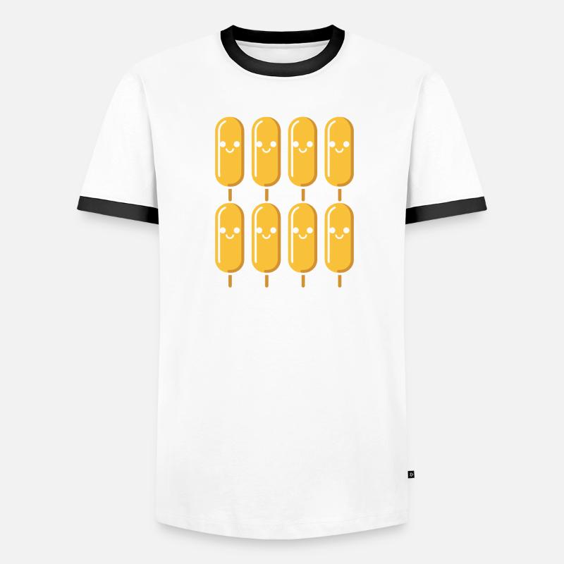 Mais Hundefutter Männer Kontrast-T-Shirt