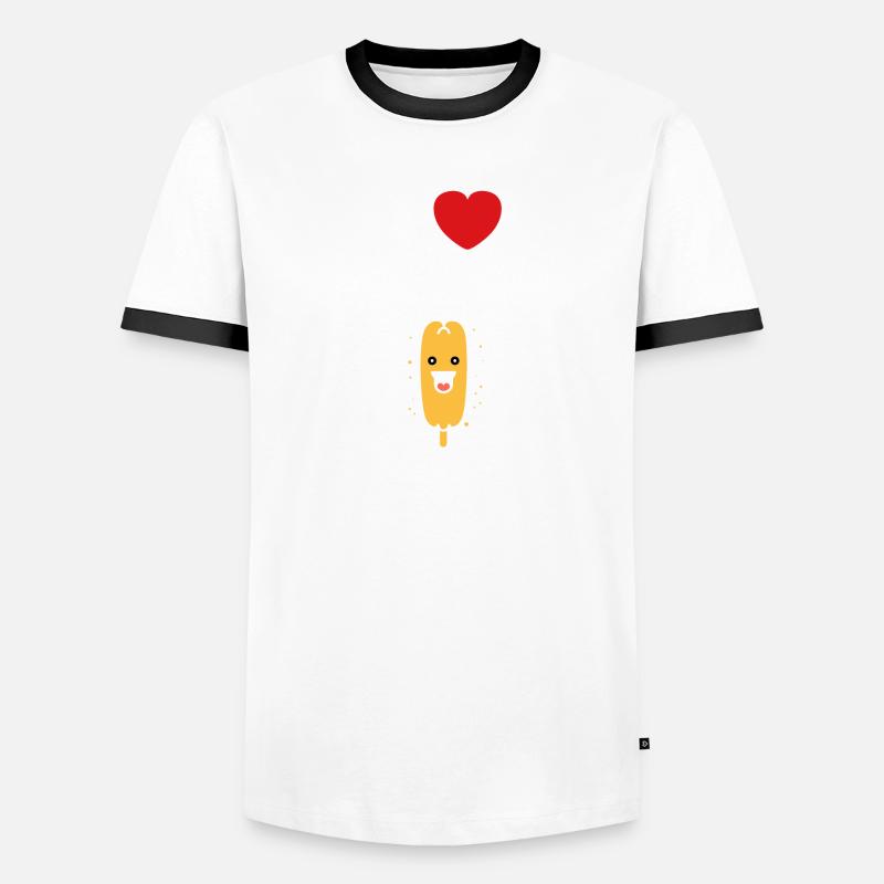 Mais Hundefutter Männer Kontrast-T-Shirt