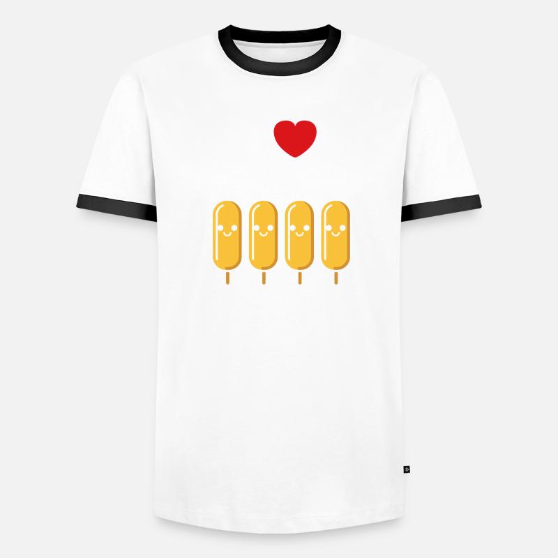 Mais Hundefutter Männer Kontrast-T-Shirt