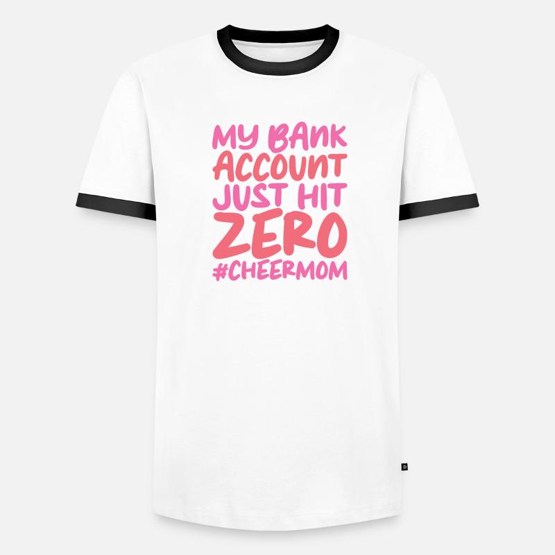Mon compte bancaire vient d’atteindre zéro T-shirt contrasté Homme