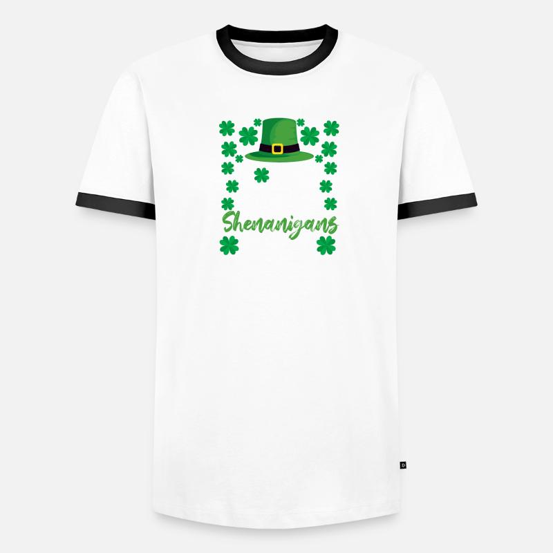 Café Enseigner Les manigances Répéter T-shirt contrasté Homme