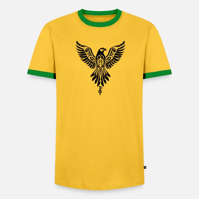 Emblem eines Raubvogels oder Adlers - Männer Kontrast-T-Shirt - undefined