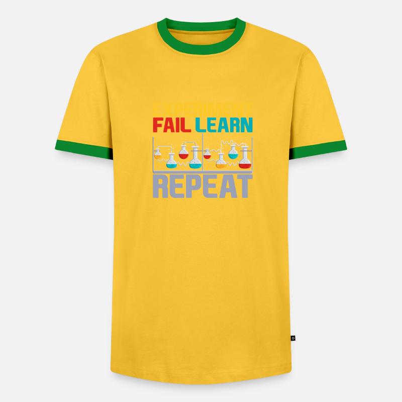 Experiment Fail Learn Repeat 4 - Männer Kontrast-T-Shirt - undefined