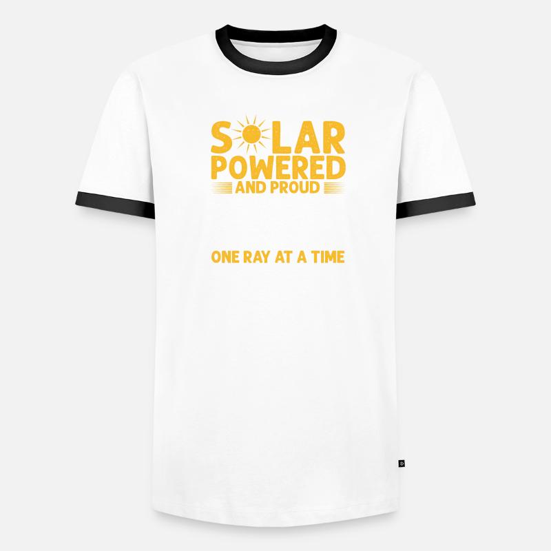 Solar Panel Solar Energy Solar Power Men's Ringer Shirt