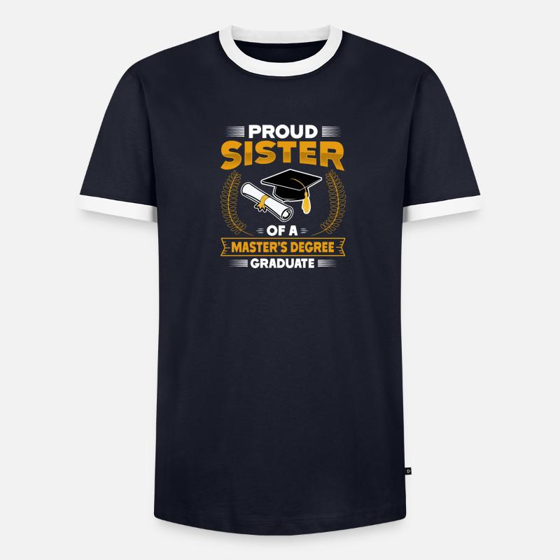 Master's Degree Studium Master Abschluss - Männer Kontrast-T-Shirt - undefined