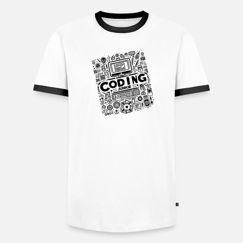 Coding Junkie 9 T-shirt contrasté Homme