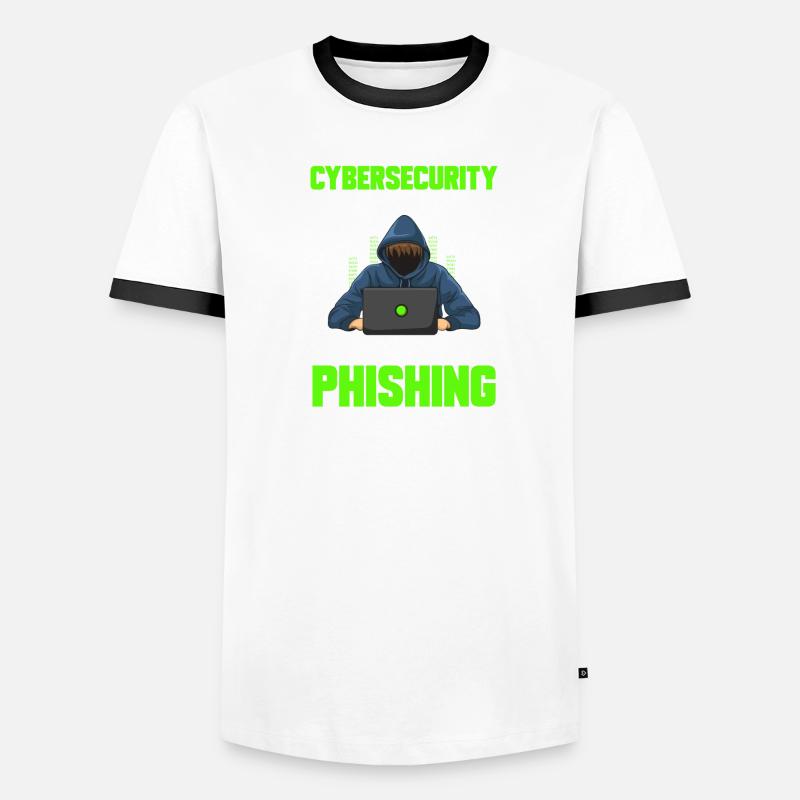 Cybersecurity Hacker IT-Sicherheit Männer Kontrast-T-Shirt