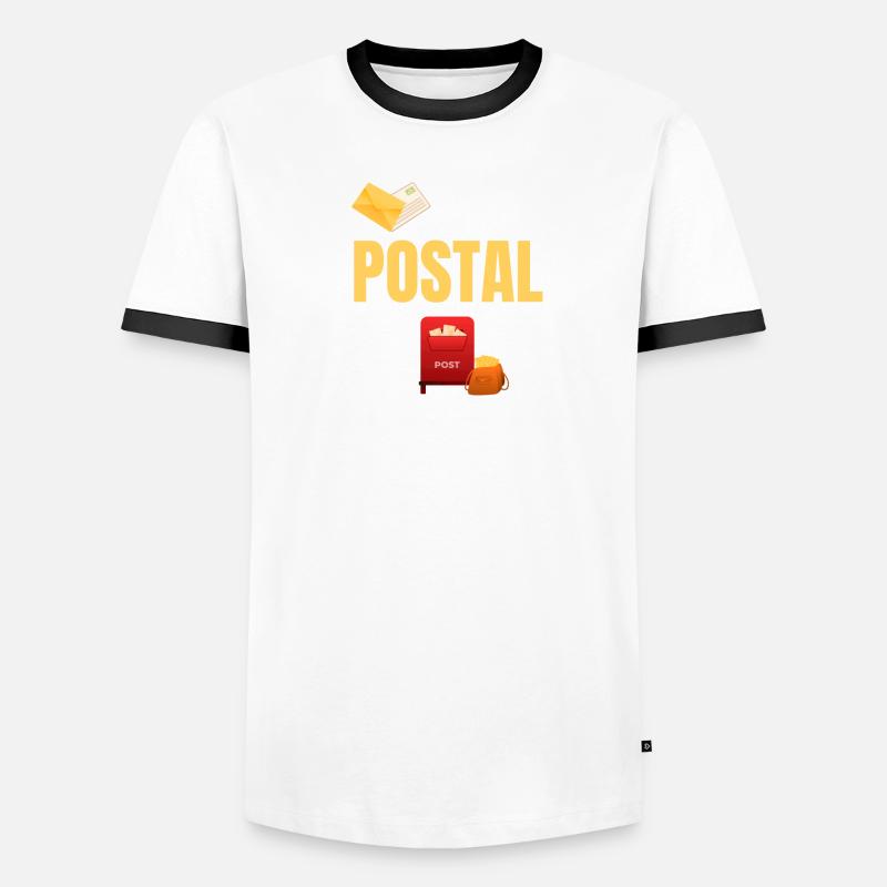 Going Post Lustiger Arbeiter Postbote Briefträger Männer Kontrast-T-Shirt