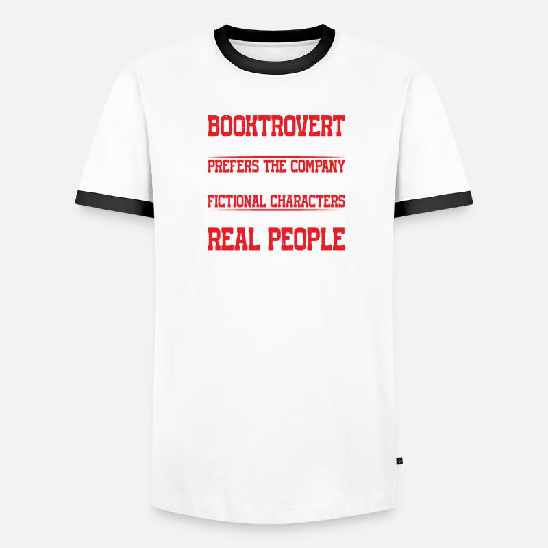 Booktrovert Definition Description 7 Men's Ringer Shirt