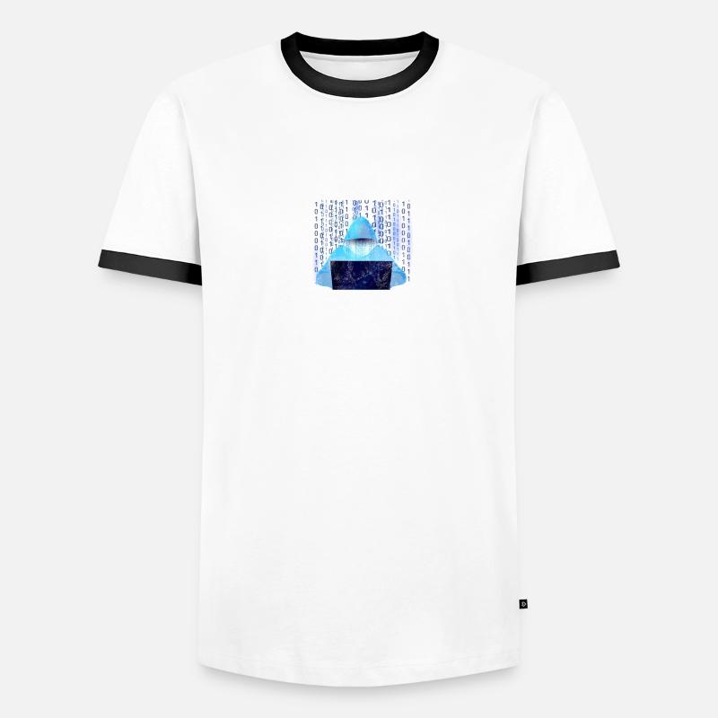 Cyber security hacker hacking - Men's Ringer Shirt - undefined